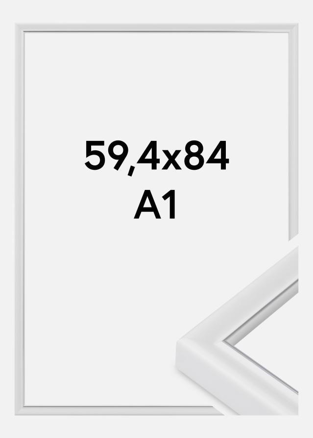 Moldura Canterbury Vidro acrílico Branco 59,4x84,1 cm (A1)