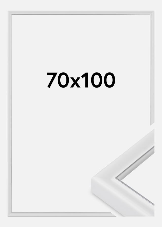 Moldura Canterbury Vidro acrílico Branco 70x100 cm