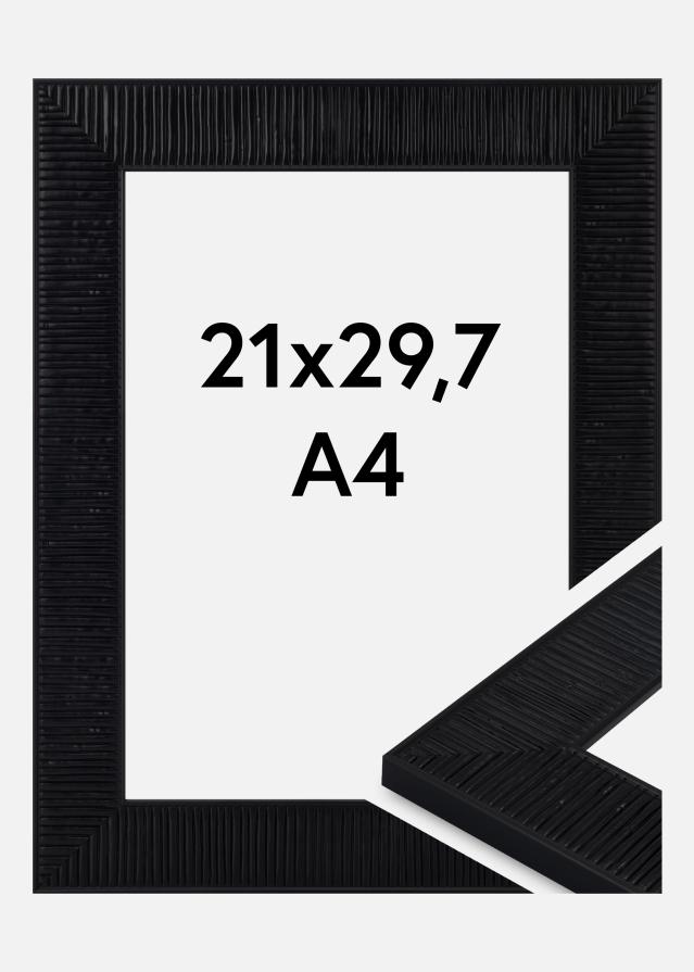 Moldura Lund Vidro acrílico Preto 21x29,7 cm (A4)