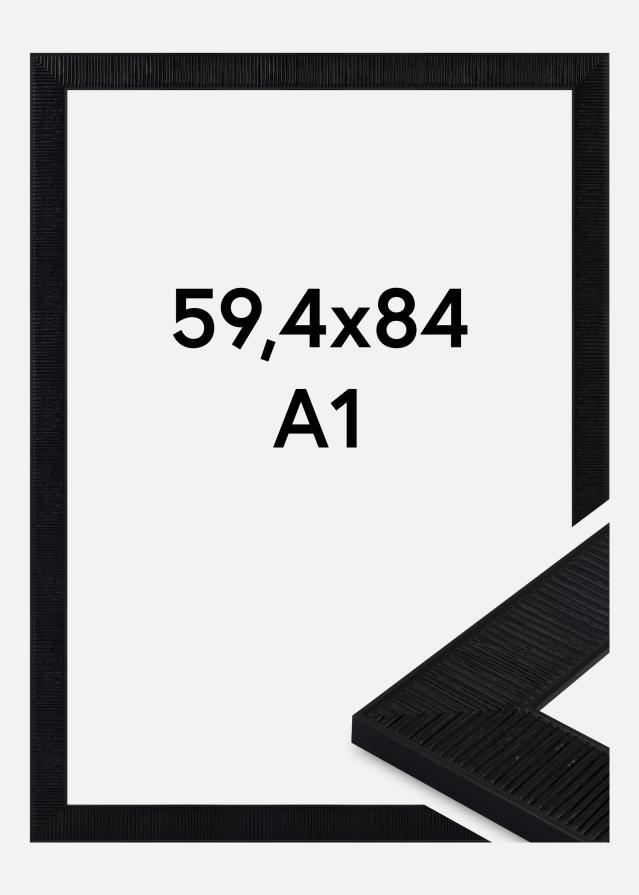 Moldura Lund Vidro acrílico Preto 59,4x84 cm (A1)