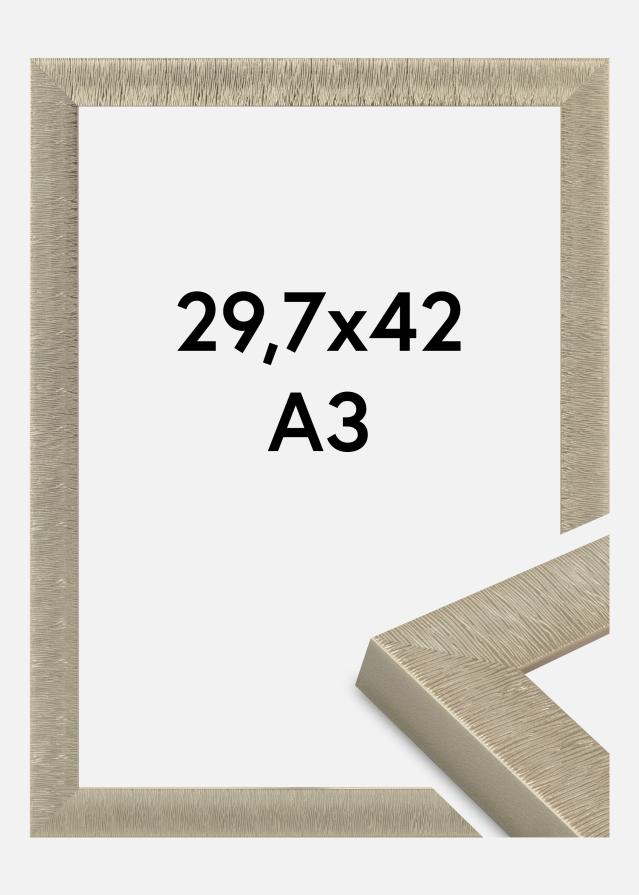 Moldura Sahara Vidro acrílico Champanhe 29,7x42 cm (A3)
