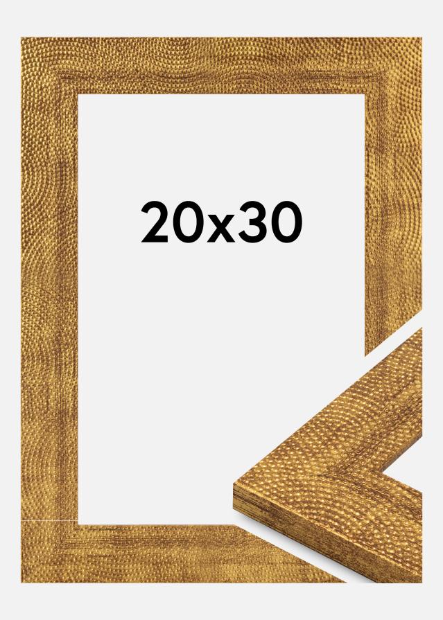 Moldura Linea Vidro acrílico Ouro 20x30 cm