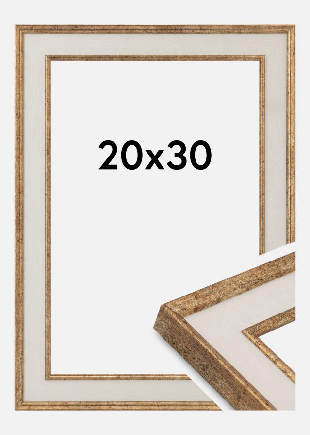 Moldura Dolly Vidro acrílico Ouro 20x30 cm