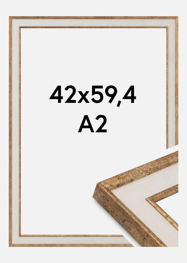 Moldura Dolly Vidro acrílico Ouro 42x59,4 cm (A2)