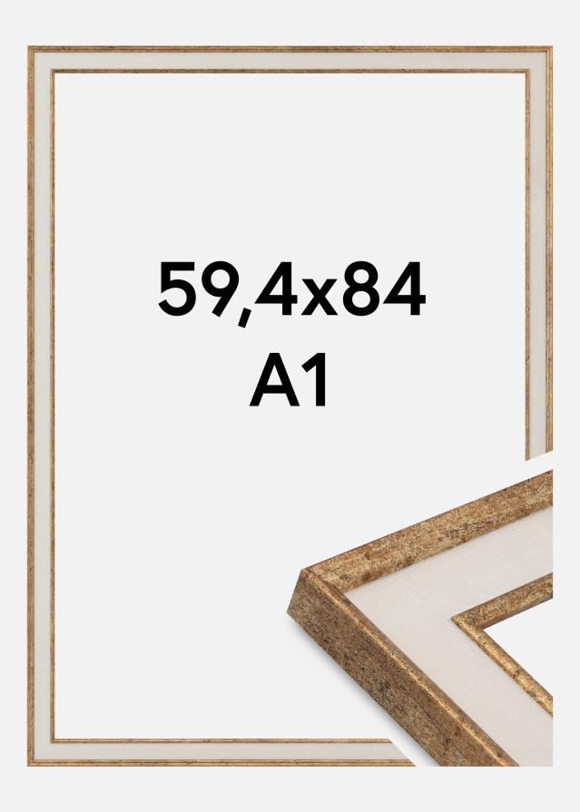 Moldura Dolly Vidro acrílico Ouro 59,4x84 cm (A1)