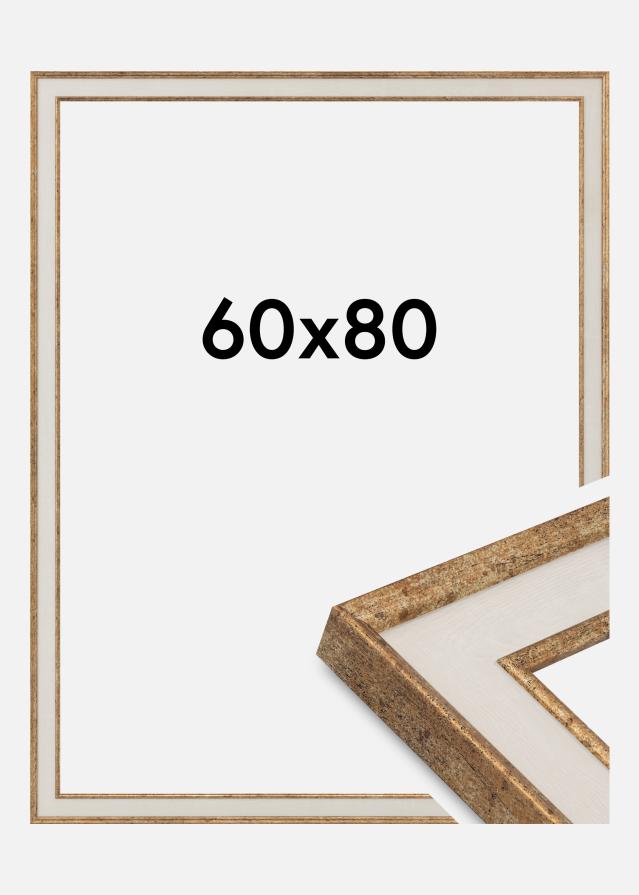 Moldura Dolly Vidro acrílico Ouro 60x80 cm