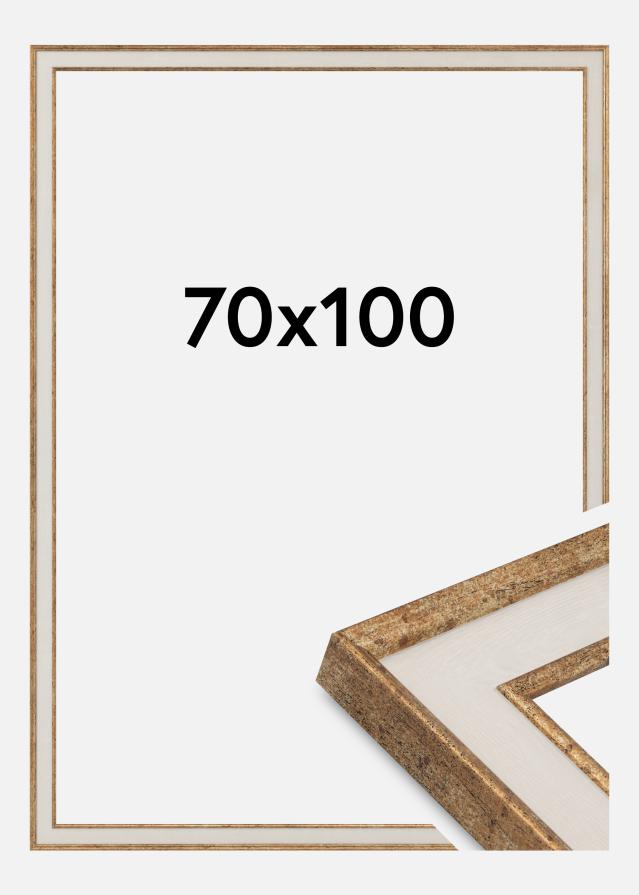 Moldura Dolly Vidro acrílico Ouro 70x100 cm