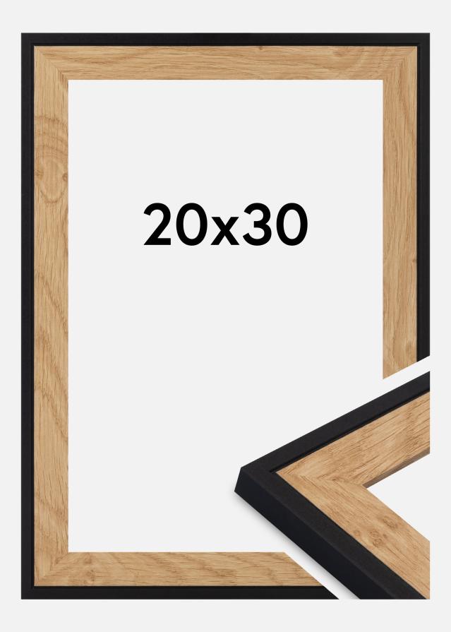 Moldura Iris Vidro acrílico Preto 20x30 cm