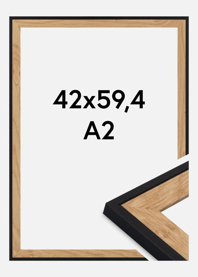 Moldura Iris Vidro acrílico Preto 42x59,4 cm (A2)