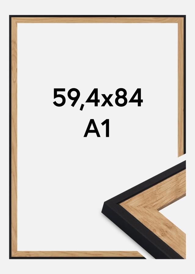 Moldura Iris Vidro acrílico Preto 59,4x84 cm (A1)