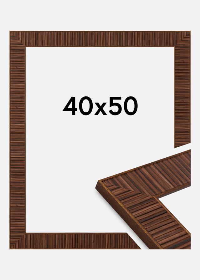 Moldura Agust Vidro acrílico Rosewood 40x50 cm