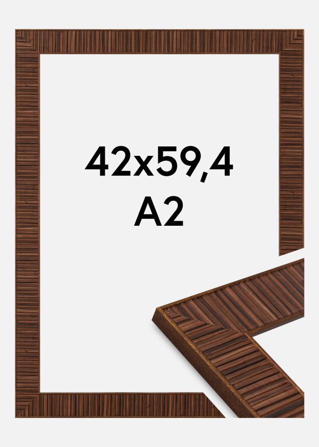 Moldura Agust Vidro acrílico Rosewood 42x59,4 cm (A2)