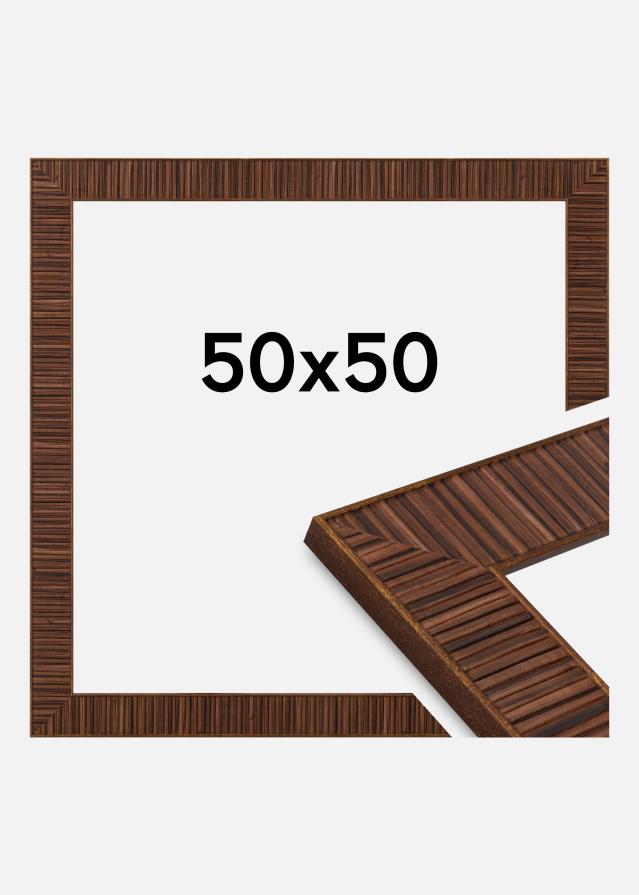 Moldura Agust Vidro acrílico Rosewood 50x50 cm