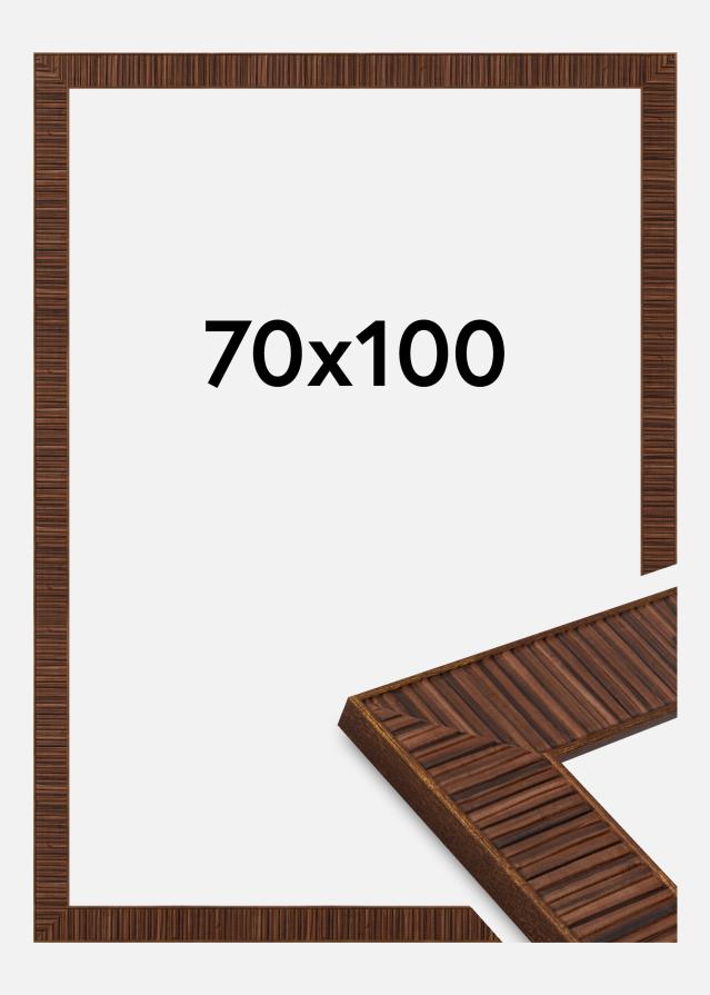 Moldura Agust Vidro acrílico Rosewood 70x100 cm