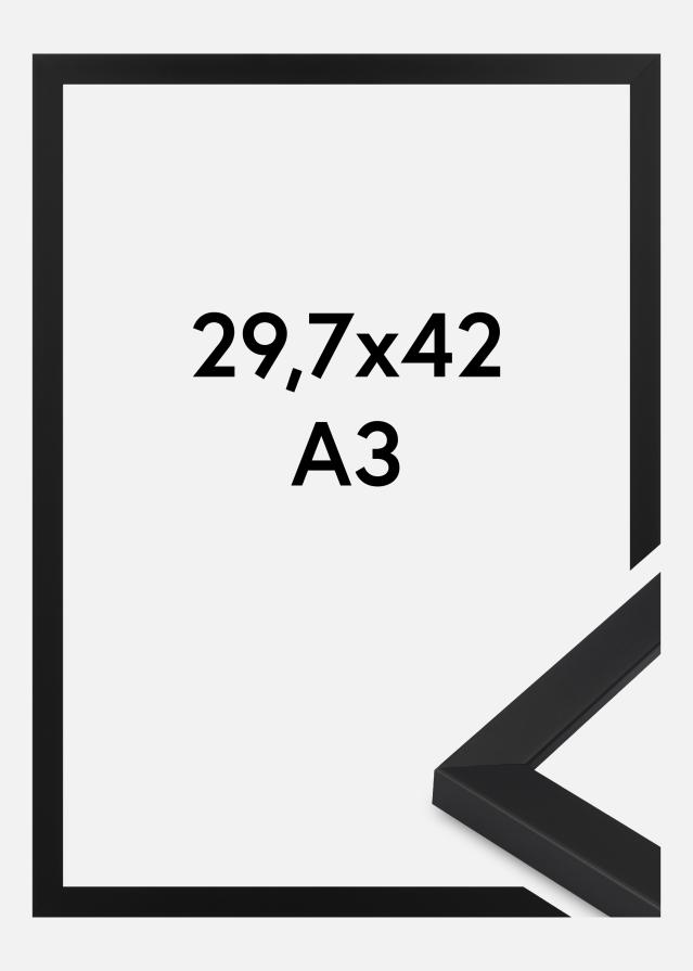 Moldura Oban Vidro acrílico Preto 29,7x42 cm (A3)