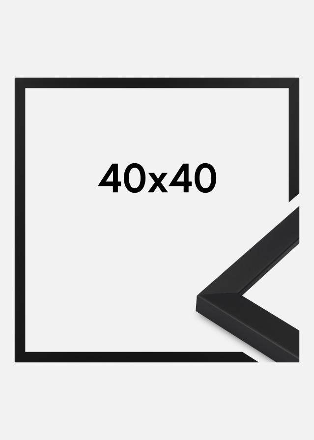 Moldura Oban Vidro acrílico Preto 40x40 cm