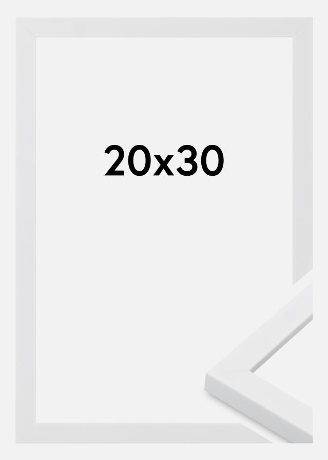 Moldura Oban Vidro acrílico Branco 20x30 cm