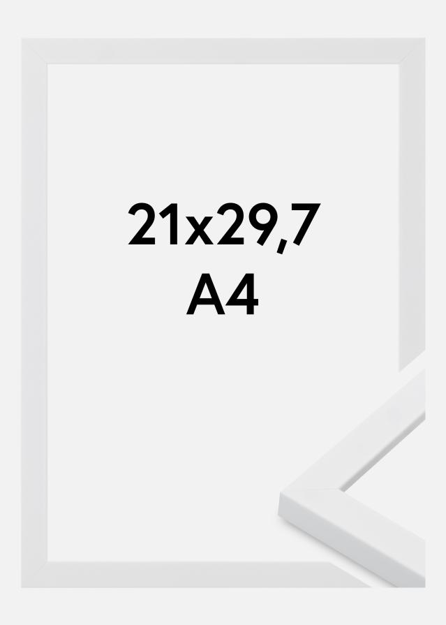 Moldura Oban Vidro acrílico Branco 21x29,7 cm (A4)