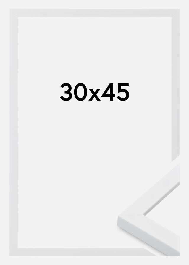 Moldura Oban Vidro acrílico Branco 30x45 cm