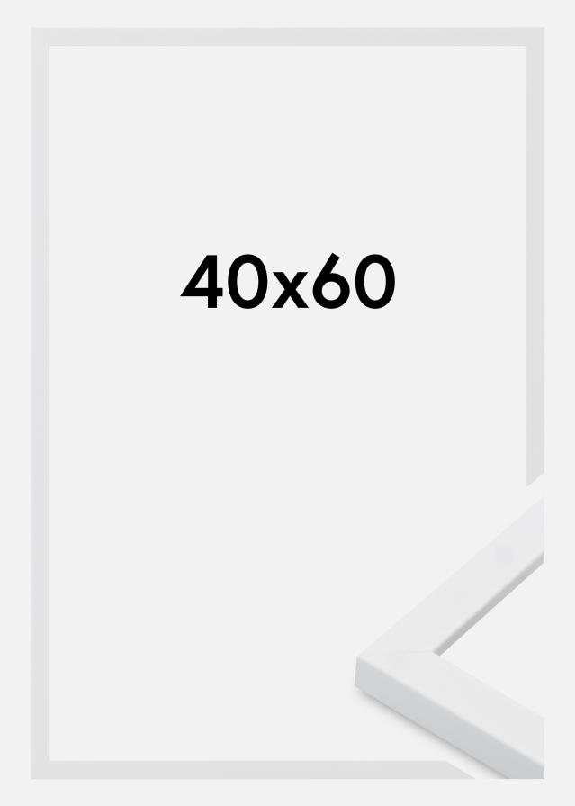 Moldura Oban Vidro acrílico Branco 40x60 cm