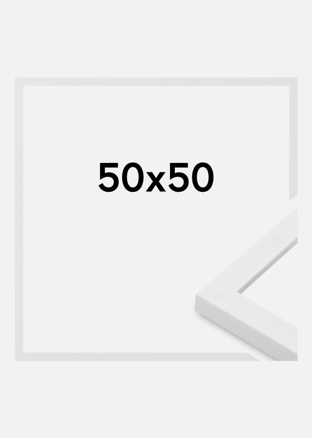 Moldura Oban Vidro acrílico Branco 50x50 cm