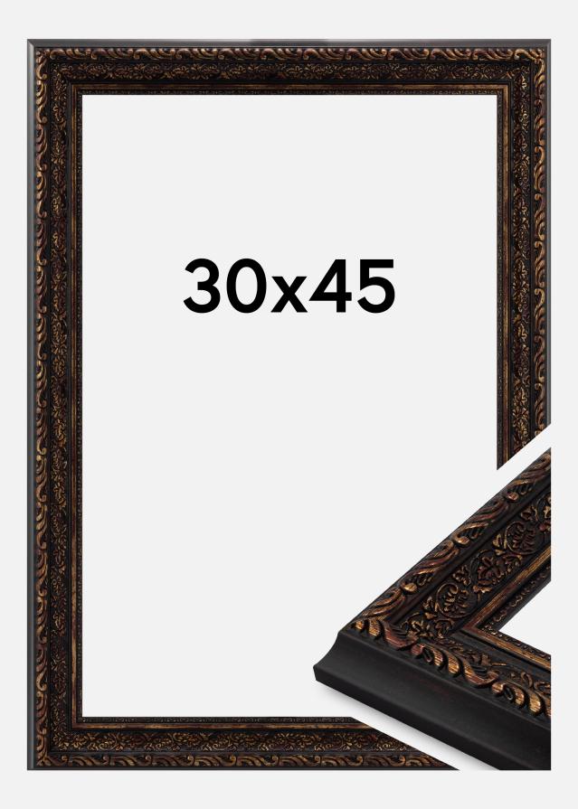 Moldura Imperial Vidro acrílico Ouro 30x45 cm