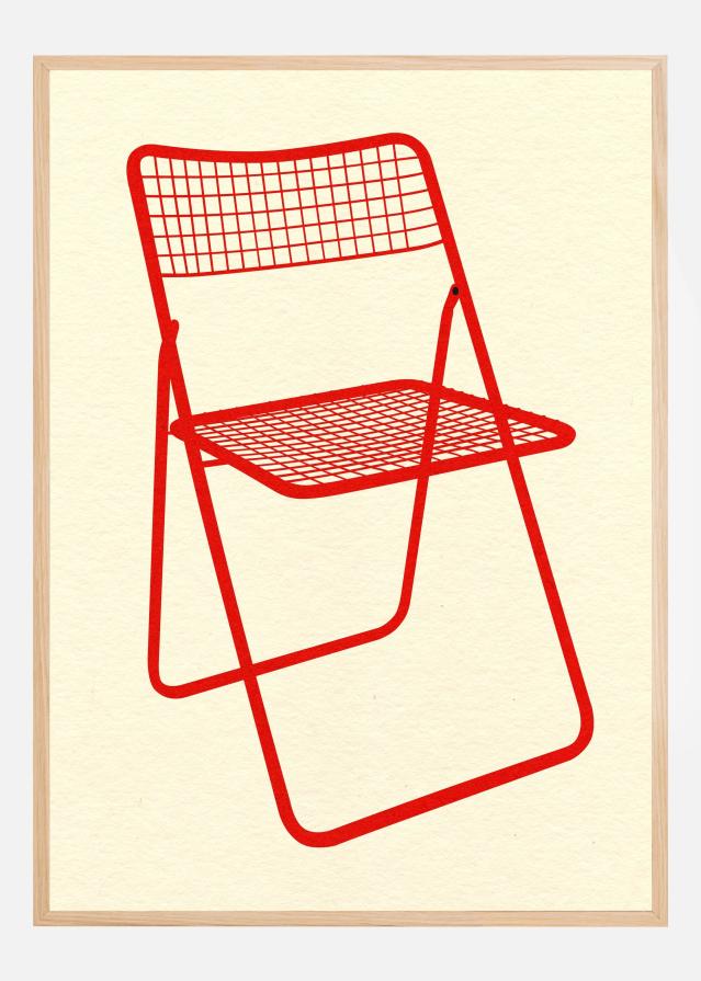 Ted Net Chair Red Póster
