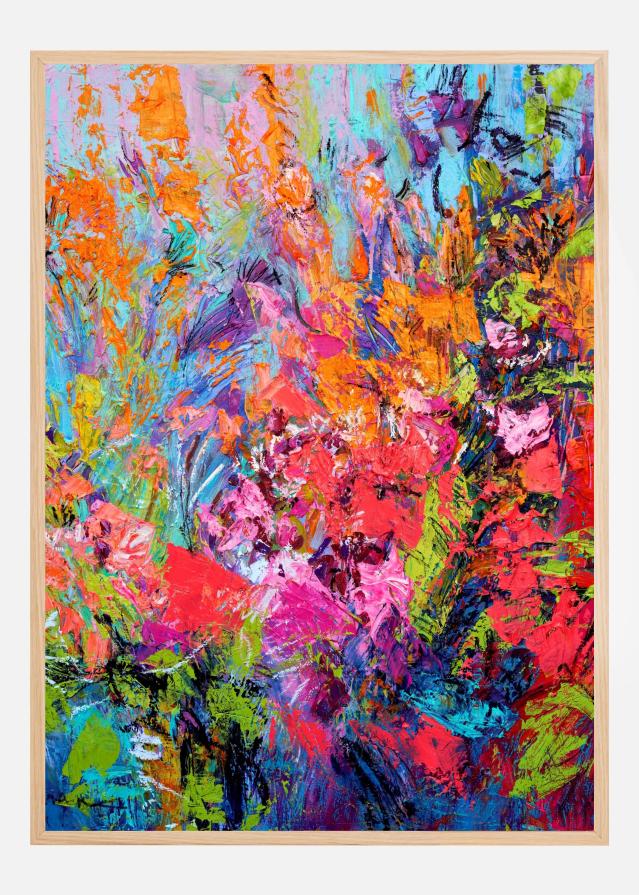 Ethereal Blossom Glow Póster