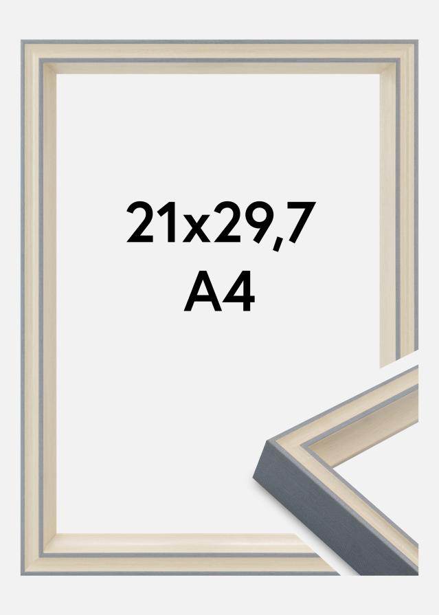 Moldura Riga Vidro acrílico Cinzenta 21x29,7 cm (A4)