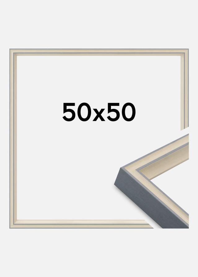 Moldura Riga Vidro acrílico Cinzento 50x50 cm