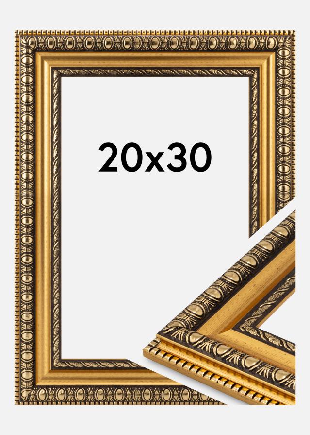 Moldura Ornato Vidro acrílico Ouro 20x30 cm