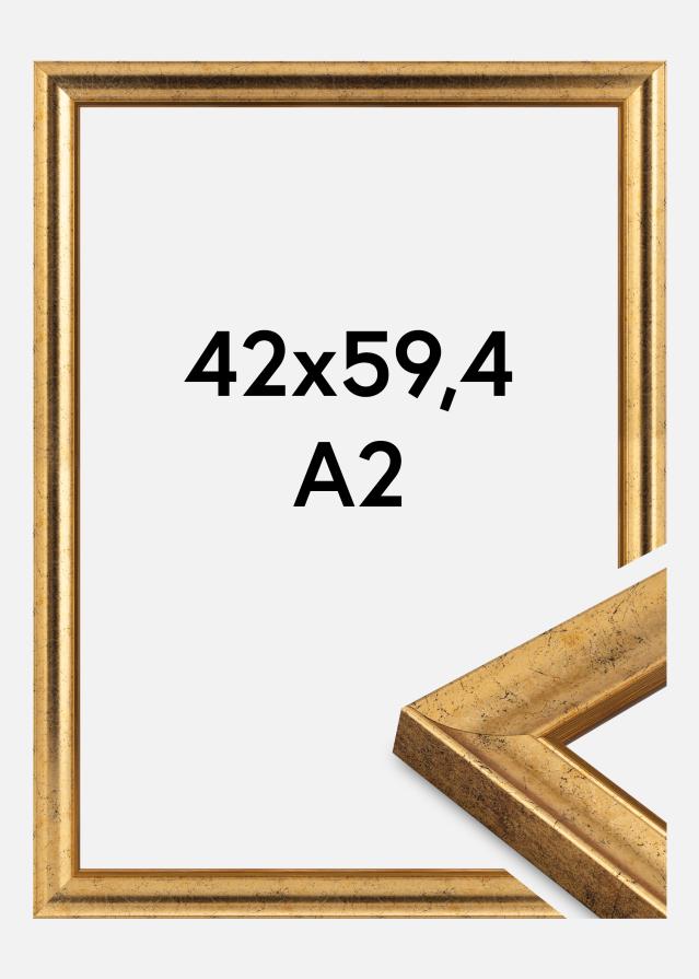 Moldura Conca Vidro acrílico Ouro 42x59,4 cm (A2)