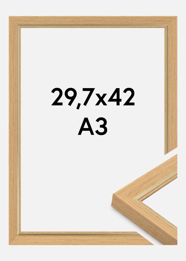 Moldura Apex Vidro acrílico Faia 29,7x42 cm (A3)