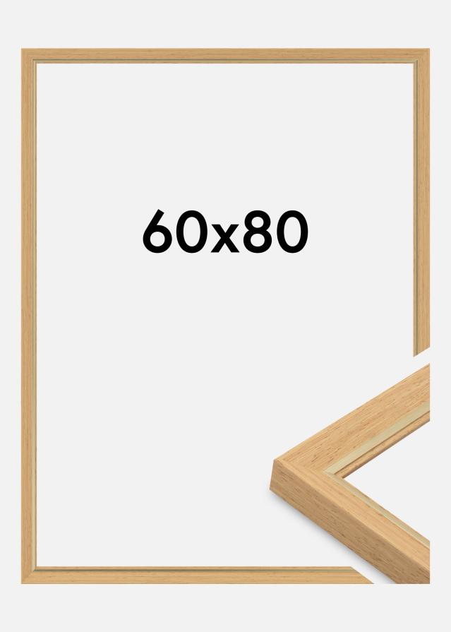 Moldura Apex Vidro acrílico Faia 60x80 cm