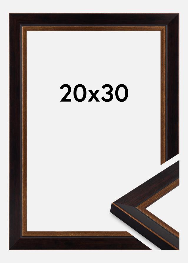 Moldura Artur Vidro acrílico Preto 20x30 cm