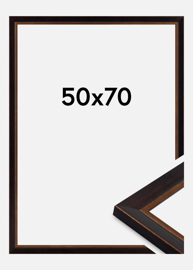 Moldura Artur Vidro acrílico Preto 50x70 cm