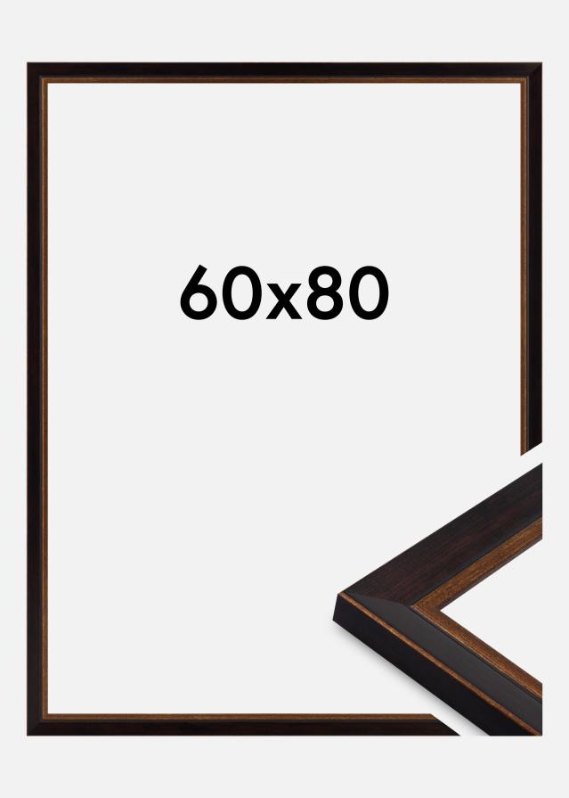 Moldura Artur Vidro acrílico Preto 60x80 cm