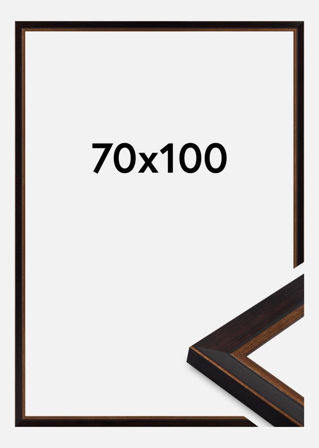 Moldura Artur Vidro acrílico Preto 70x100 cm