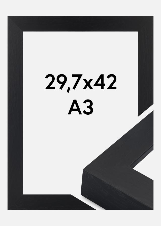 Moldura Wells Vidro acrílico Preto 29,7x42 cm (A3)