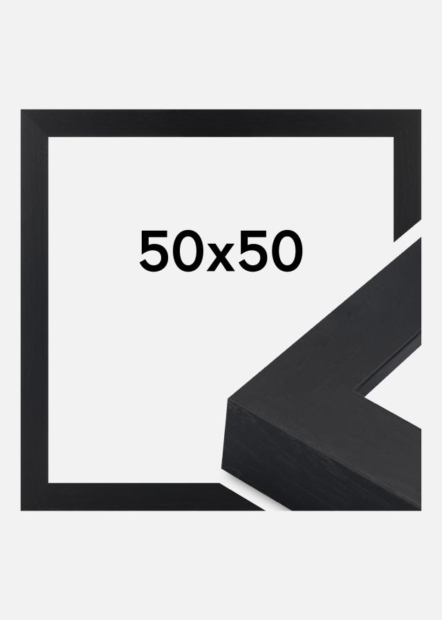 Moldura Wells Vidro acrílico Preto 50x50 cm