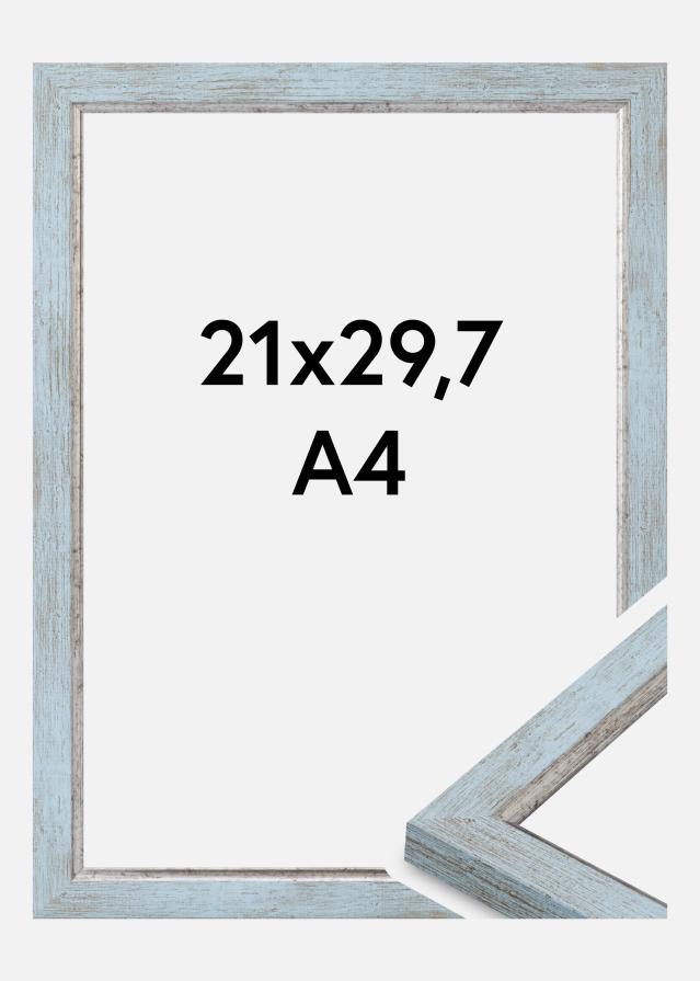 Moldura Whitby Vidro acrílico Azul 21x29,7 cm (A4)