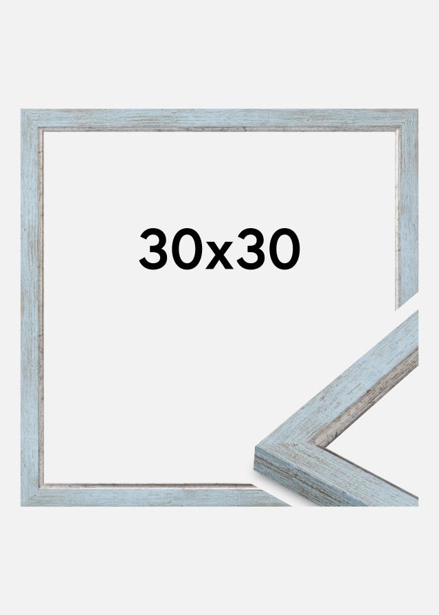 Moldura Whitby Vidro acrílico Azul 30x30 cm