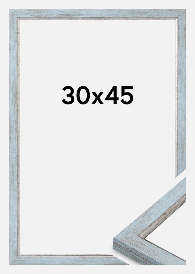 Moldura Whitby Vidro acrílico Azul 30x45 cm