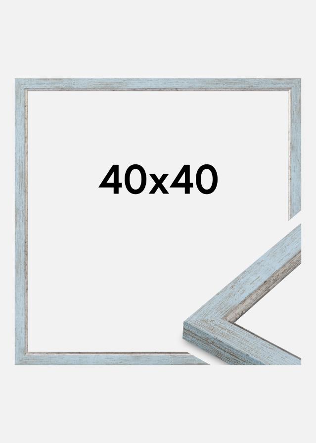 Moldura Whitby Vidro acrílico Azul 40x40 cm