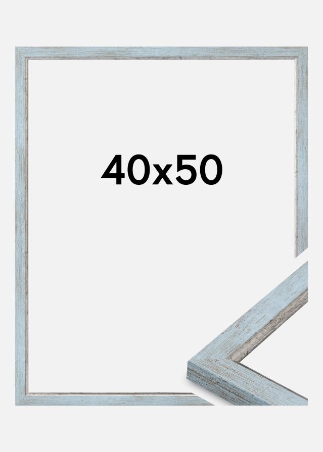 Moldura Whitby Vidro acrílico Azul 40x50 cm