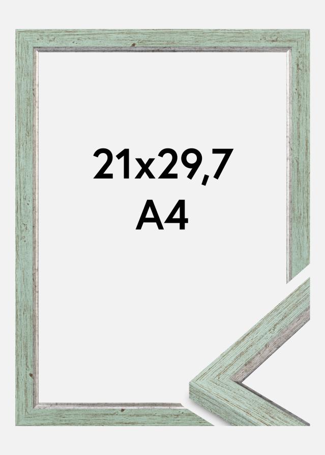 Moldura Whitby Vidro acrílico Verde 21x29,7 cm (A4)