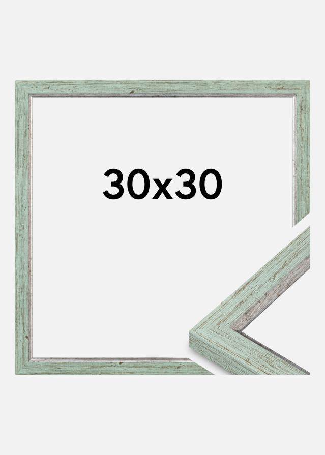 Moldura Whitby Vidro acrílico Verde 30x30 cm