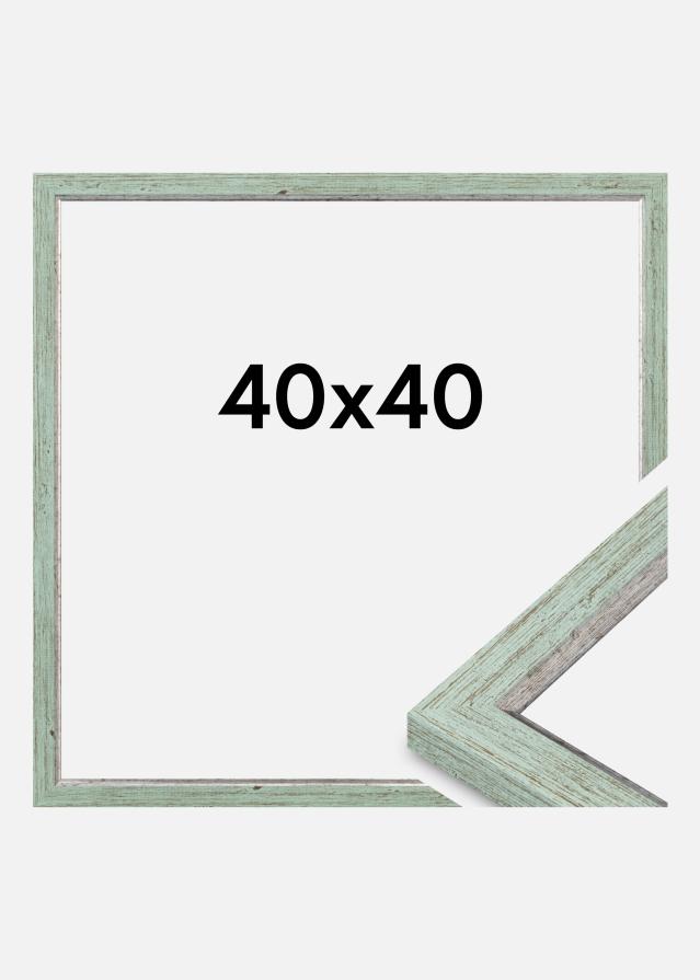 Moldura Whitby Vidro acrílico Verde 40x40 cm