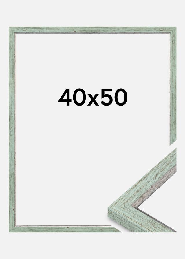 Moldura Whitby Vidro acrílico Verde 40x50 cm