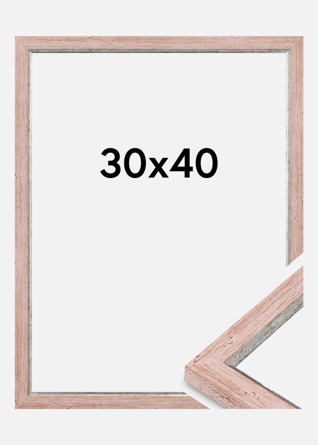 Moldura Whitby Vidro acrílico Vermelha 30x40 cm